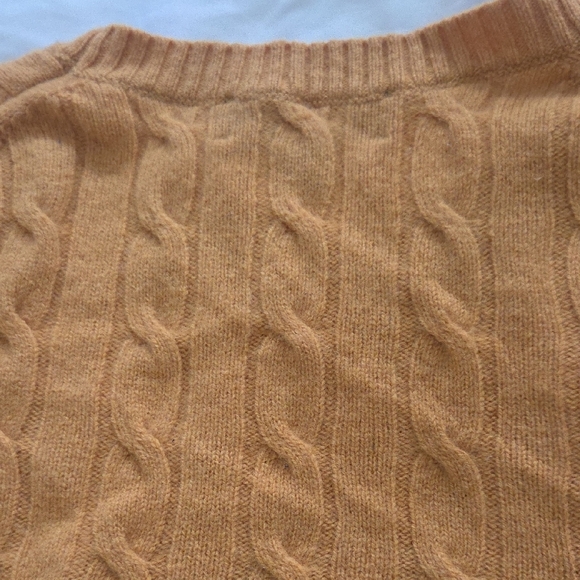Brooks Brothers Men's Crewneck Sweater in Warm Mustard - Picture 6 of 8